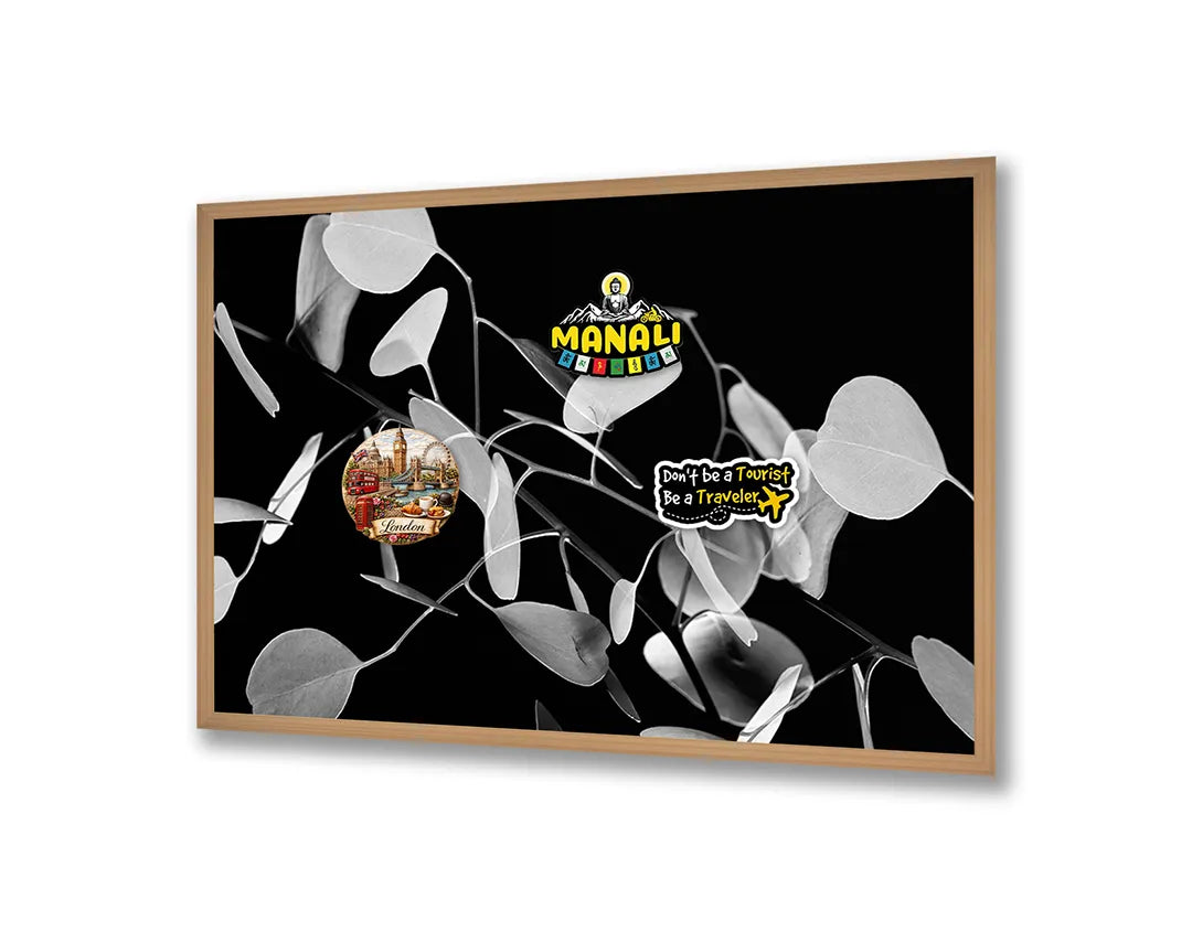 Metall Magnetboard mit hochwertigem Abstrakte Zwart-Witte Vormen Design