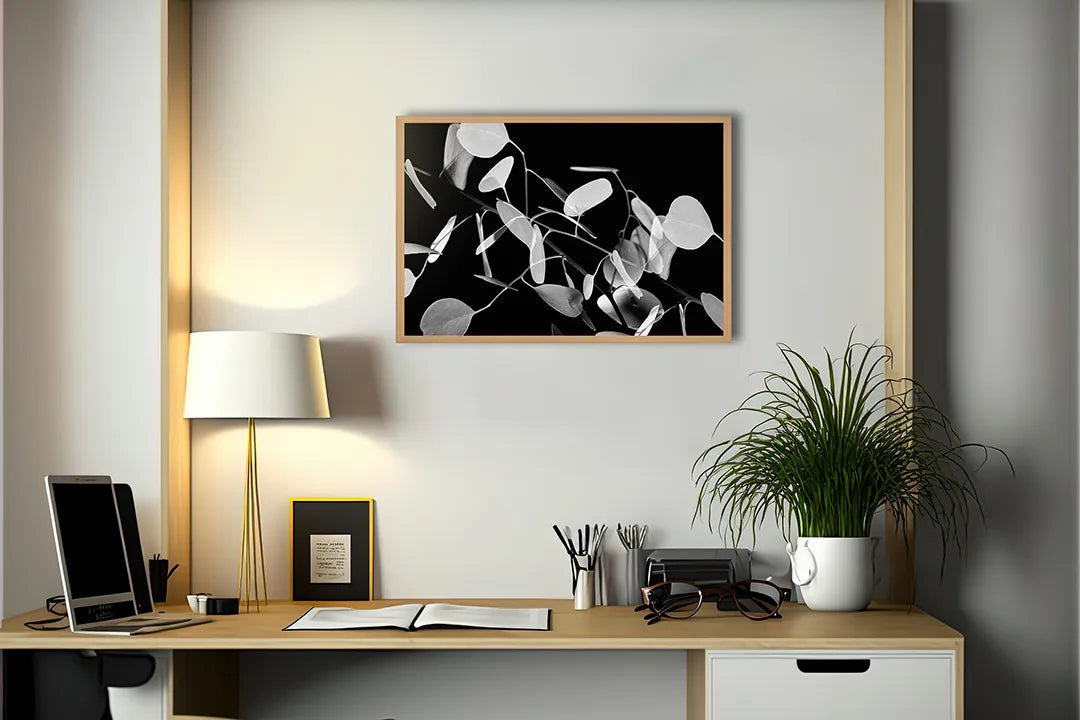 Metall Magnetboard mit hochwertigem Abstrakte Zwart-Witte Vormen Design