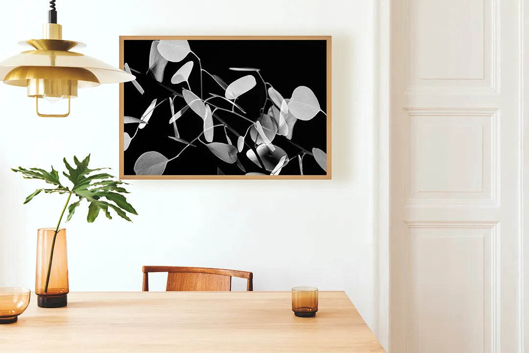 Metall Magnetboard mit hochwertigem Abstrakte Zwart-Witte Vormen Design