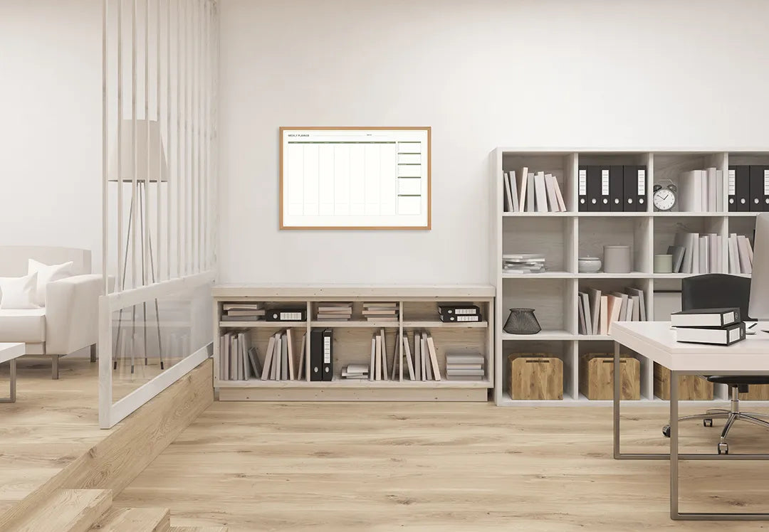 Metall Magnetboard mit hochwertigem Grüne Kalender Raster Variante Design