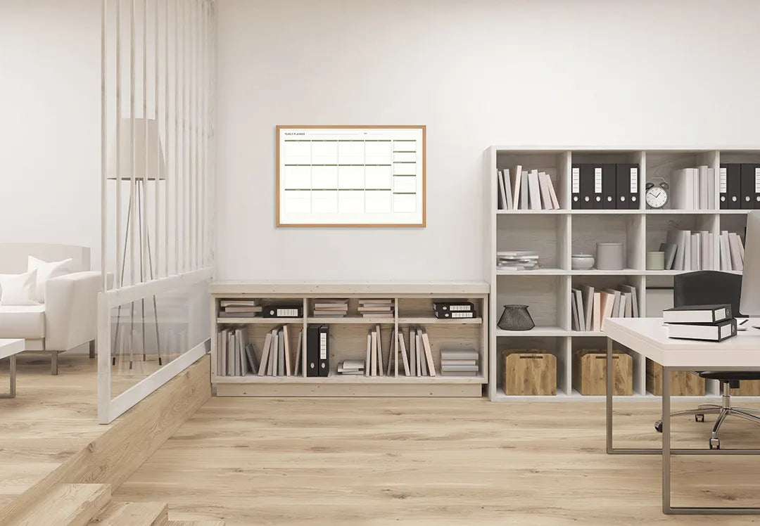 Metall Magnetboard mit hochwertigem Grüne Kalender Raster mit Notizen Design