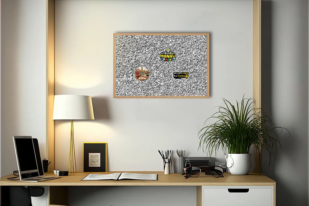 Metall Magnetboard mit hochwertigem Graue ruis Textur Design