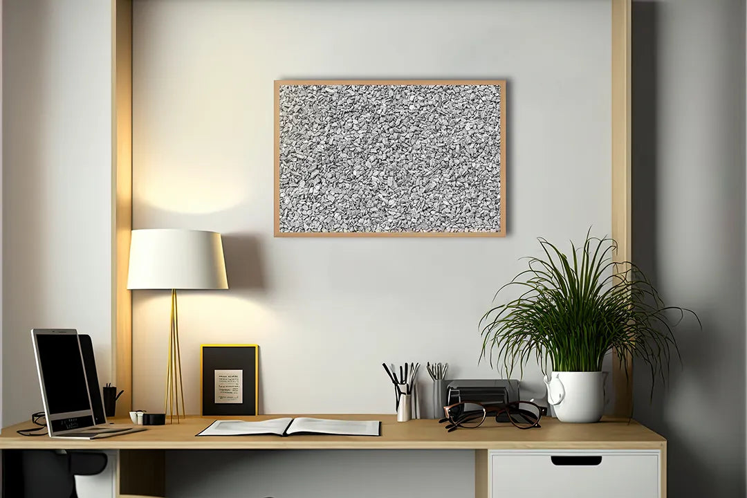 Metall Magnetboard mit hochwertigem Graue ruis Textur Design