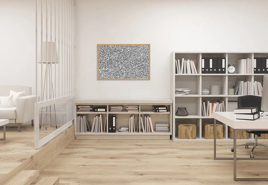 Metall Magnetboard mit hochwertigem Graue ruis Textur Design