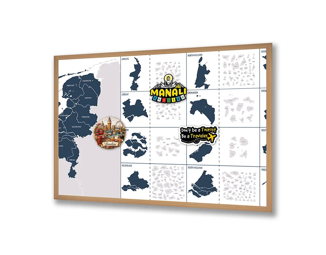 Metall Magnetboard mit hochwertigem Niederlande provincies details Design