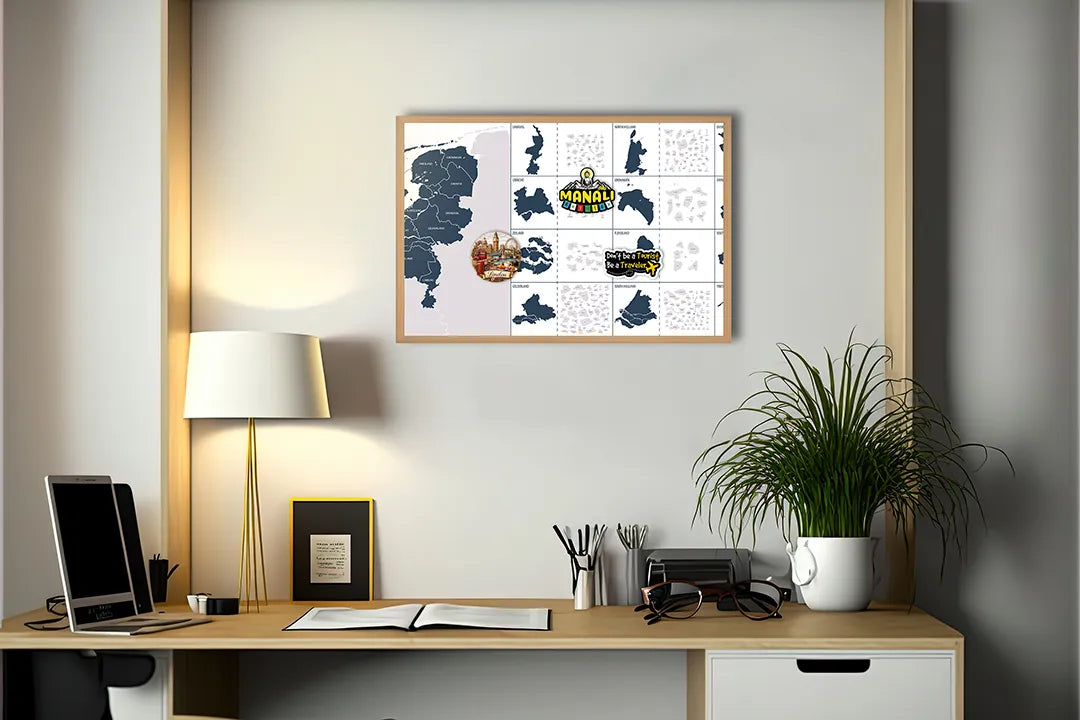 Metall Magnetboard mit hochwertigem Niederlande provincies details Design