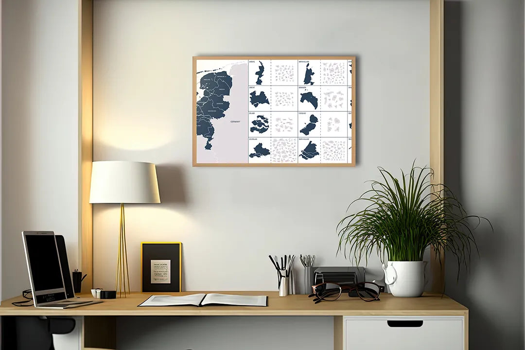 Metall Magnetboard mit hochwertigem Niederlande provincies details Design