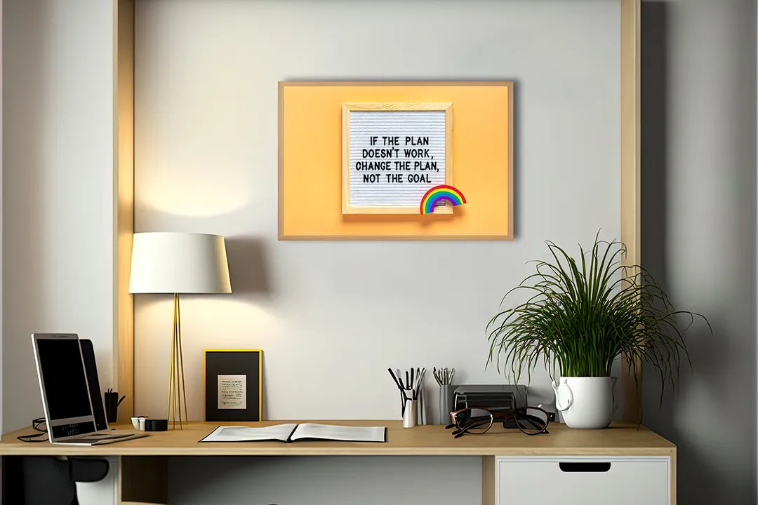 Metall Magnetboard mit hochwertigem Geel letterbord Text Design