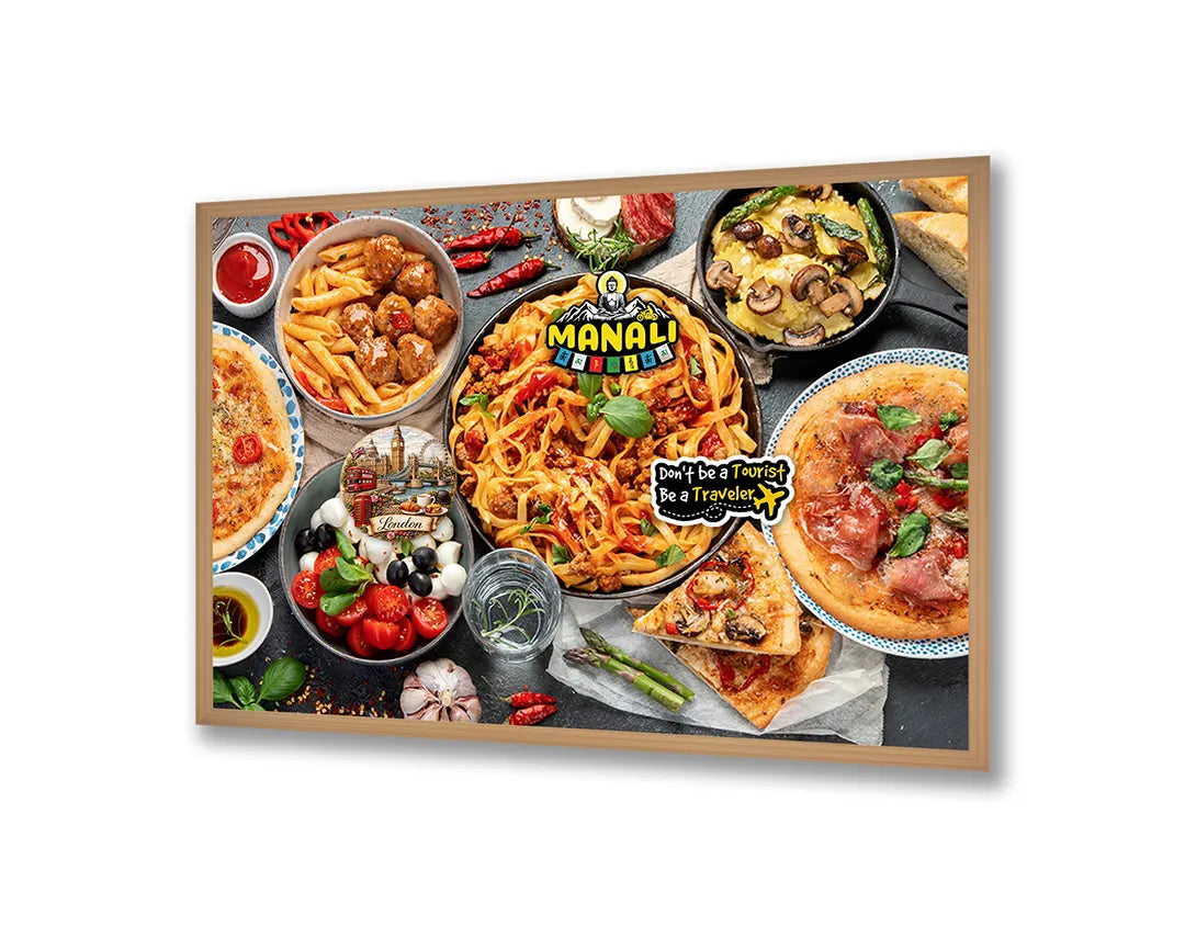 Metall Magnetboard mit hochwertigem Pizza und pasta Design