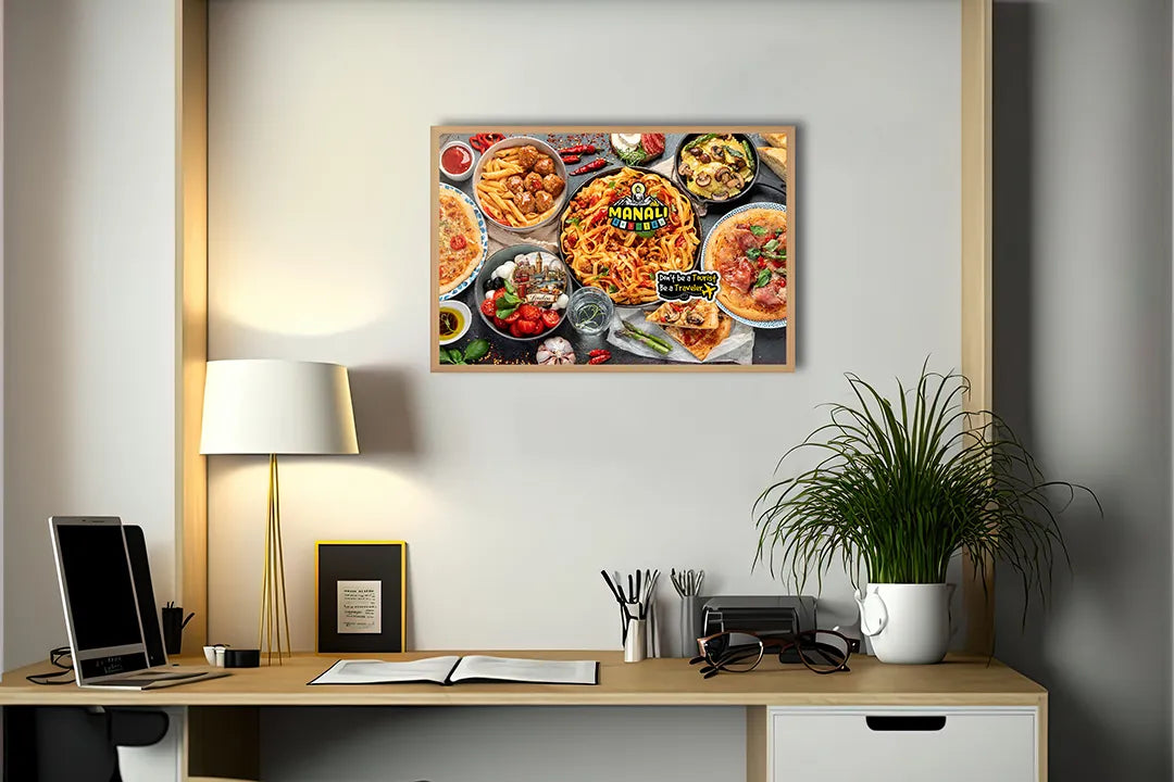 Metall Magnetboard mit hochwertigem Pizza und pasta Design