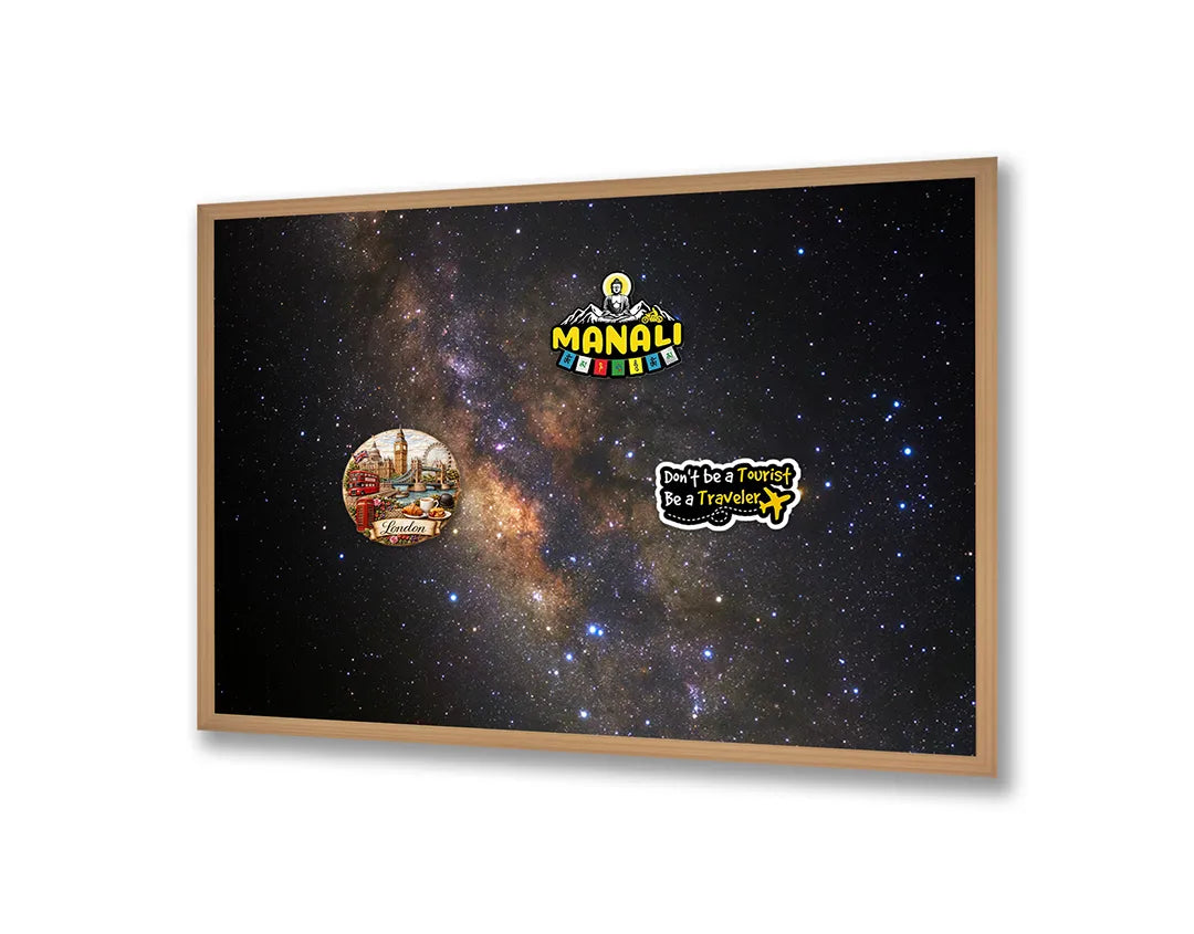 Metall Magnetboard mit hochwertigem Melkweg Design