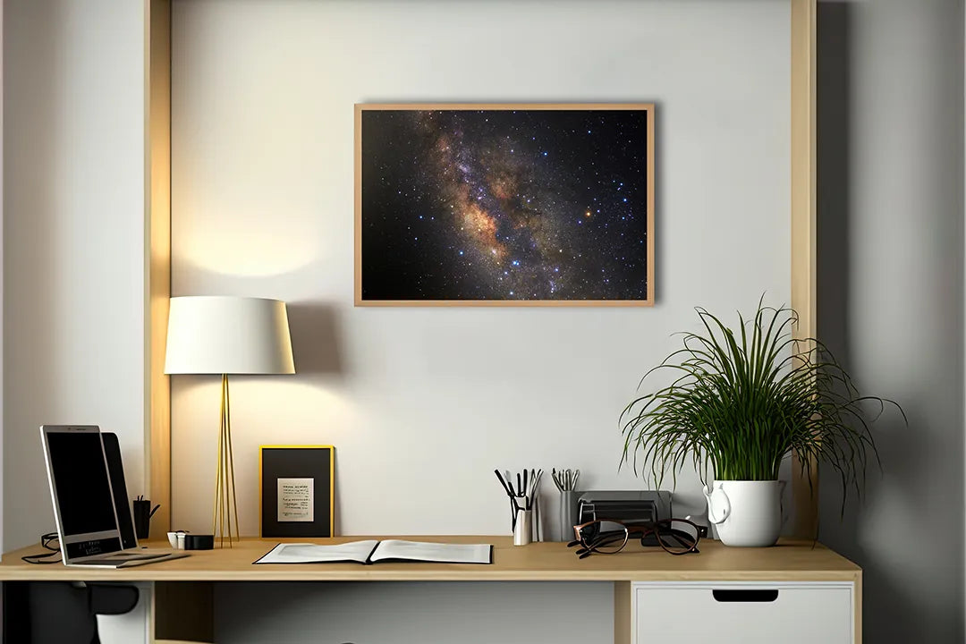 Metall Magnetboard mit hochwertigem Melkweg Design