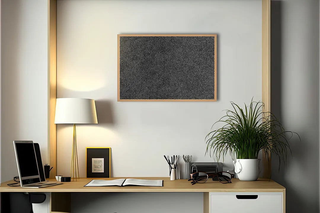 Metall Magnetboard mit hochwertigem Schwarz asfalt Design