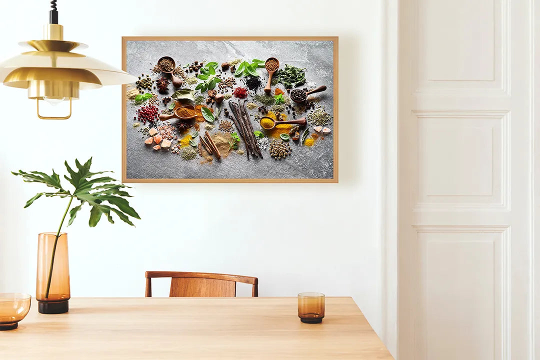 Metall Magnetboard mit hochwertigem Kräuter auf Steine tafel Design