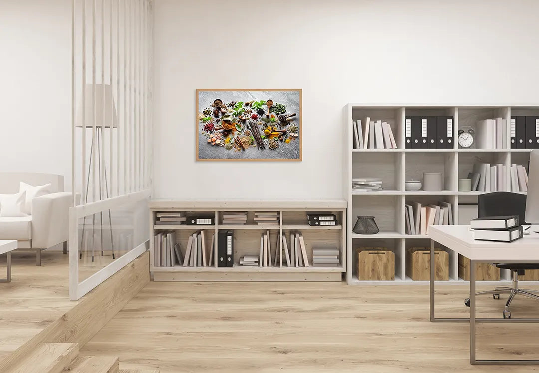 Metall Magnetboard mit hochwertigem Kräuter auf Steine tafel Design