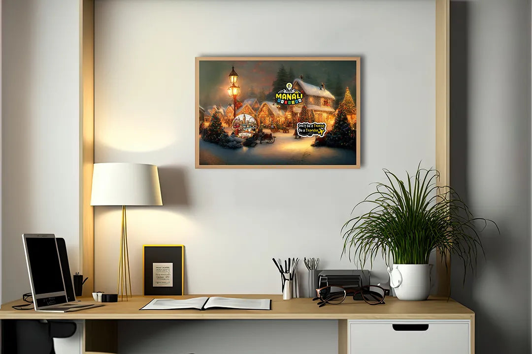 Metall Magnetboard mit hochwertigem Sfeervol kerstdorpje Design