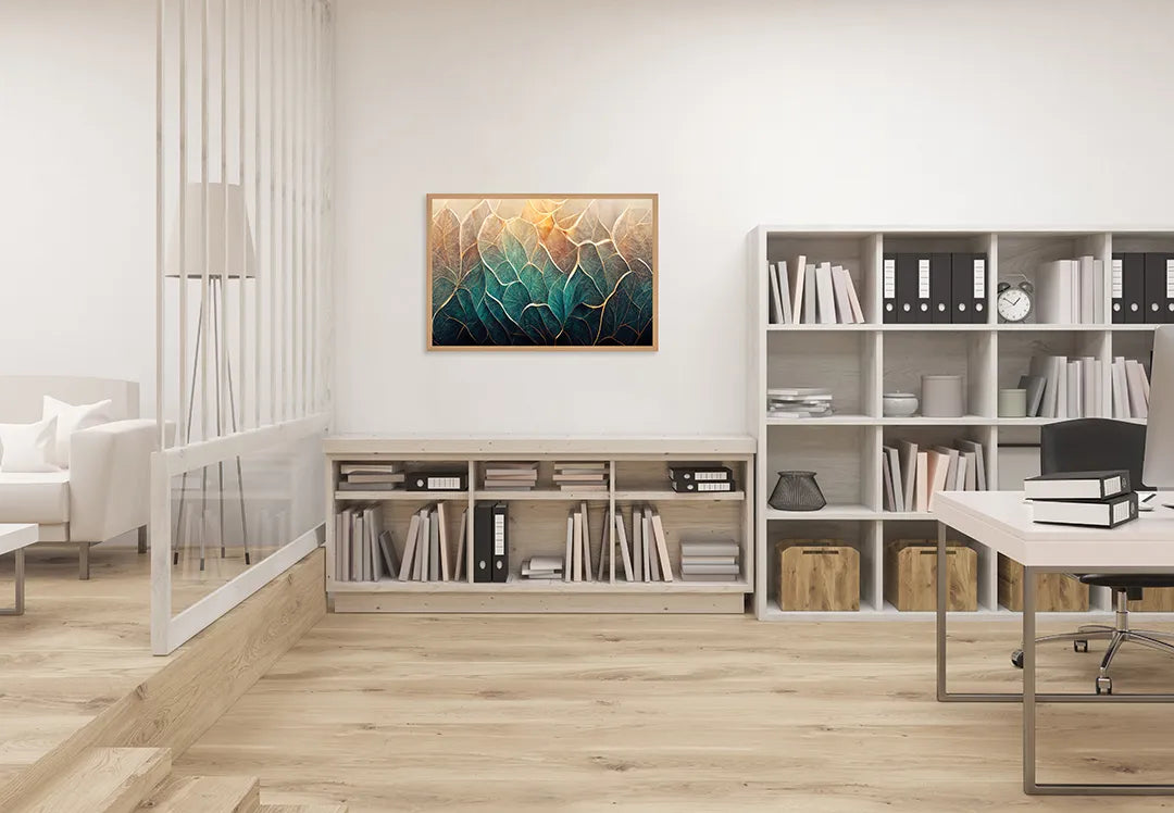 Metall Magnetboard mit hochwertigem Abstrakte bladnerven Design