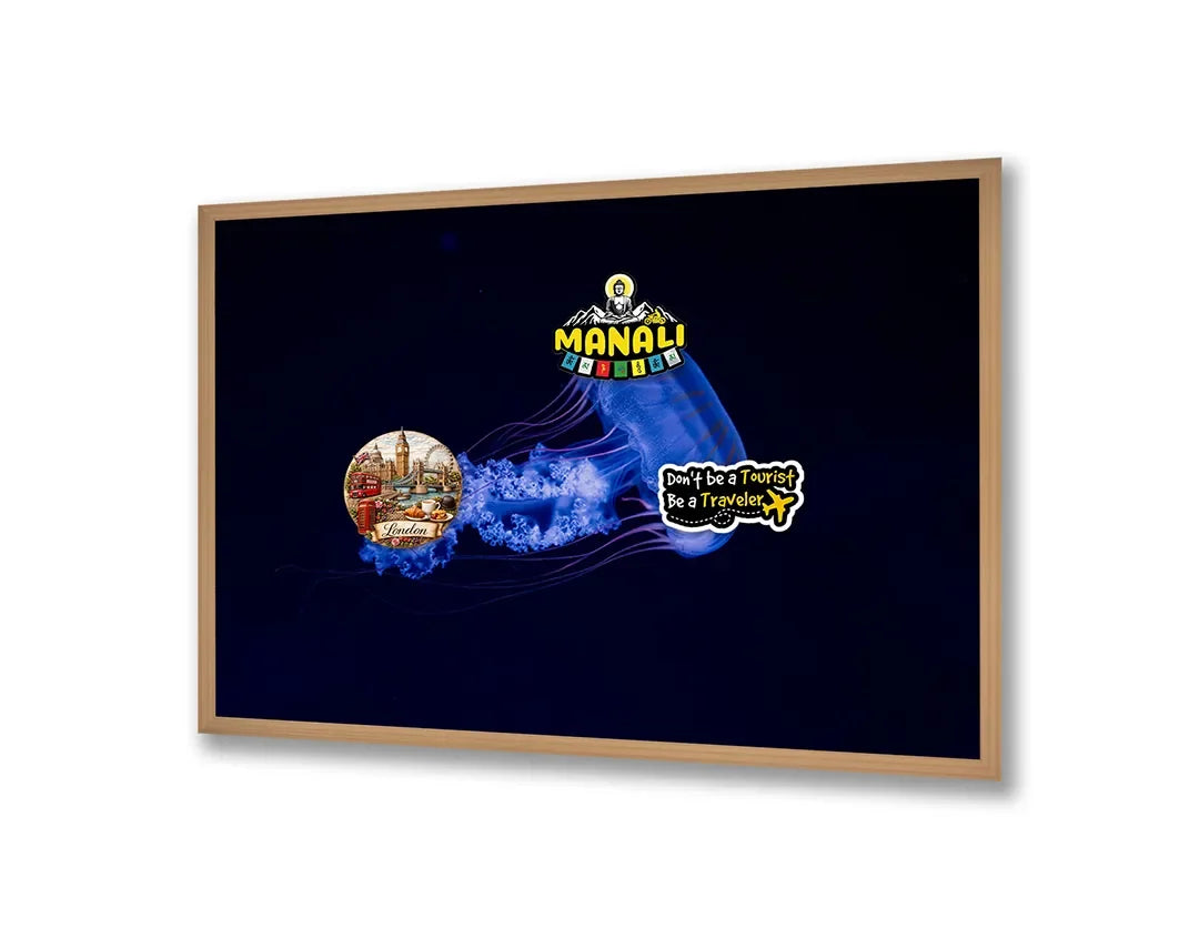 Metall Magnetboard mit hochwertigem Blaue kwal Unterwasser Design