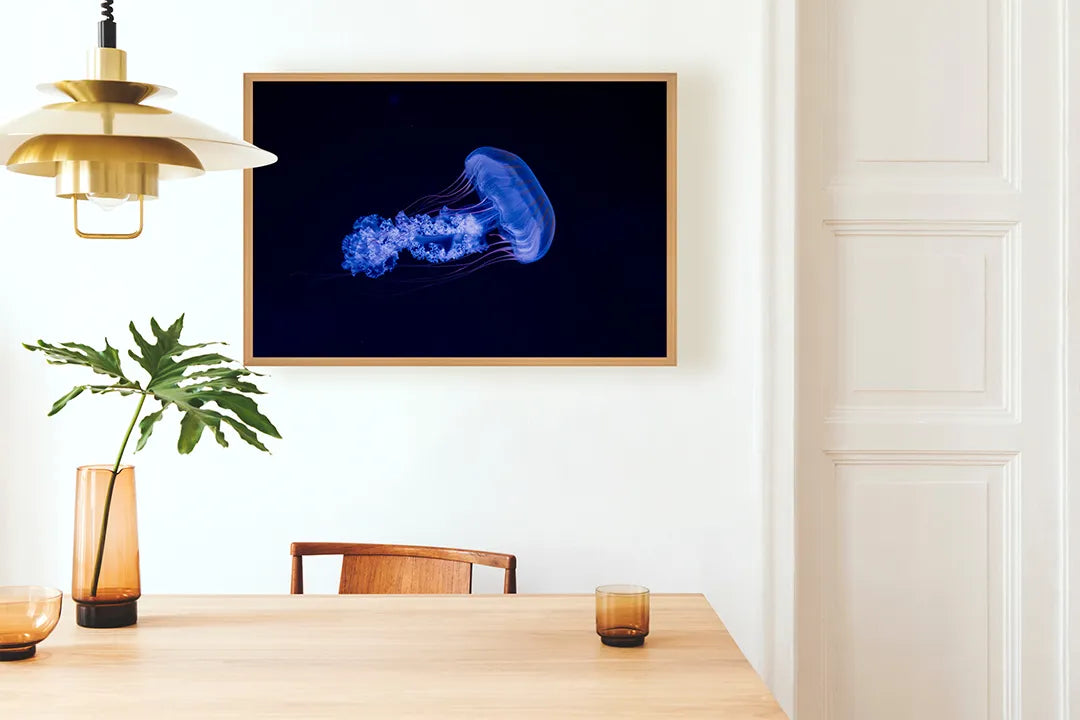 Metall Magnetboard mit hochwertigem Blaue kwal Unterwasser Design