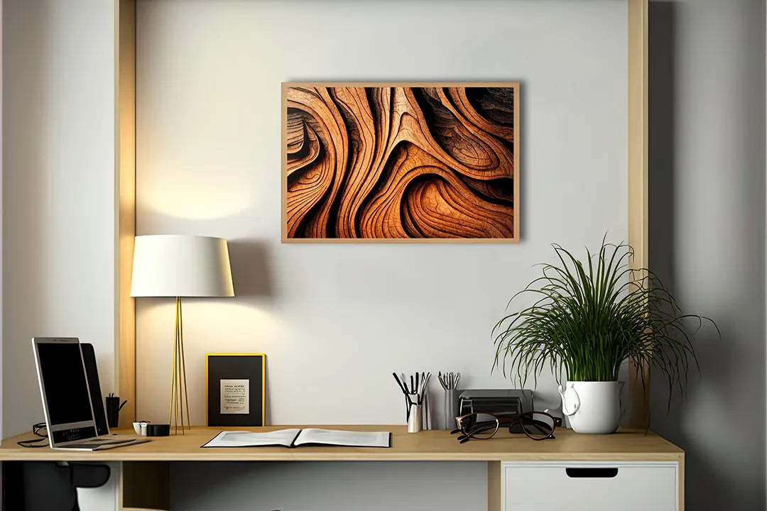 Metall Magnetboard mit hochwertigem Golvend Holz snijwerk Design