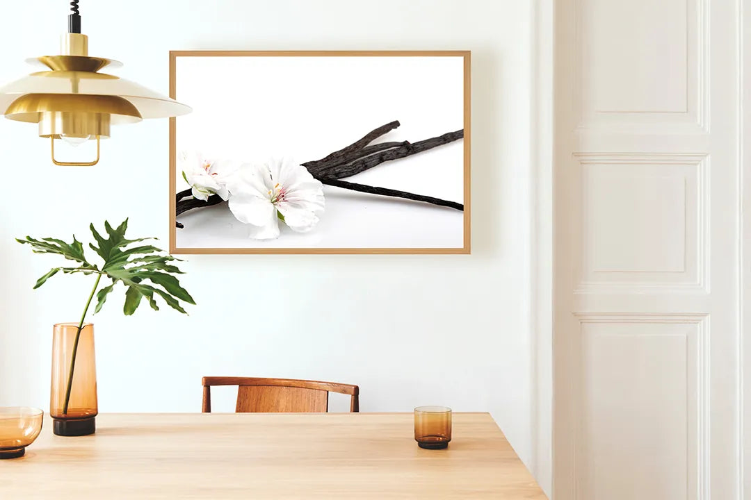 Metall Magnetboard mit hochwertigem Weiße Orchidee Mit Zen Steine Design
