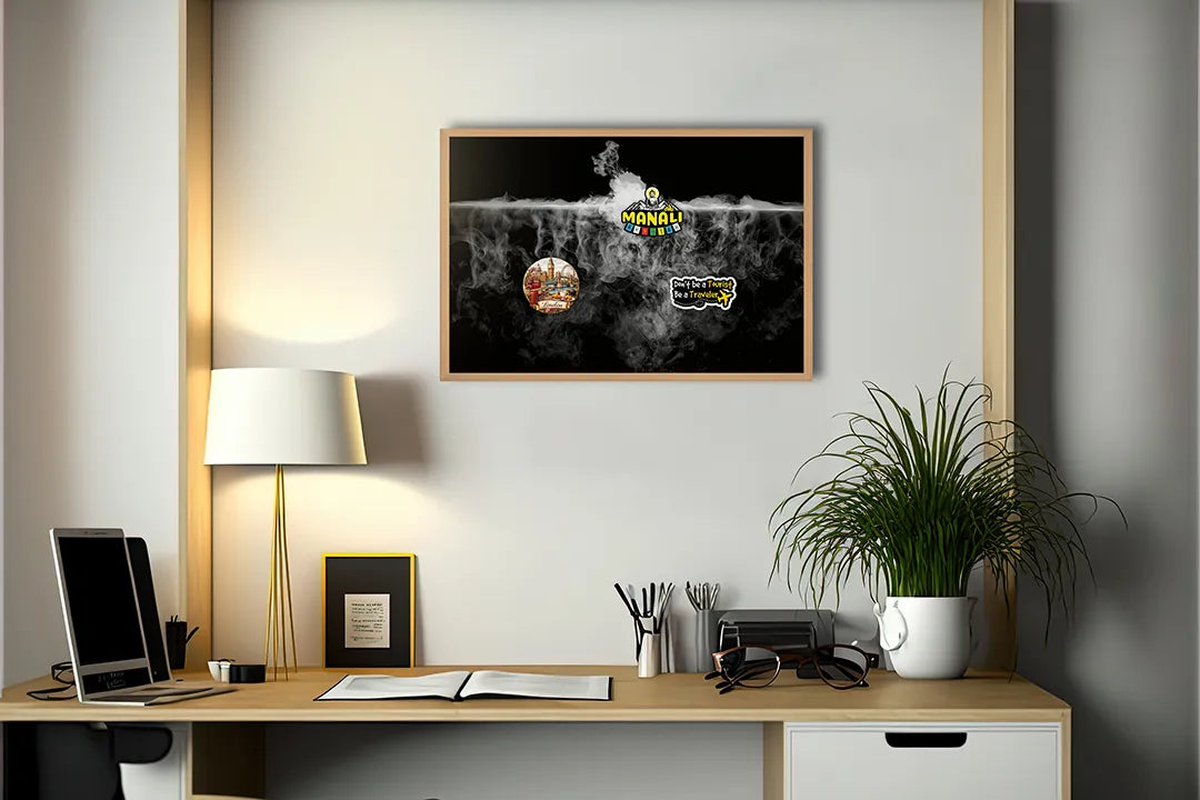 Metall Magnetboard mit hochwertigem Mist über Wald Design