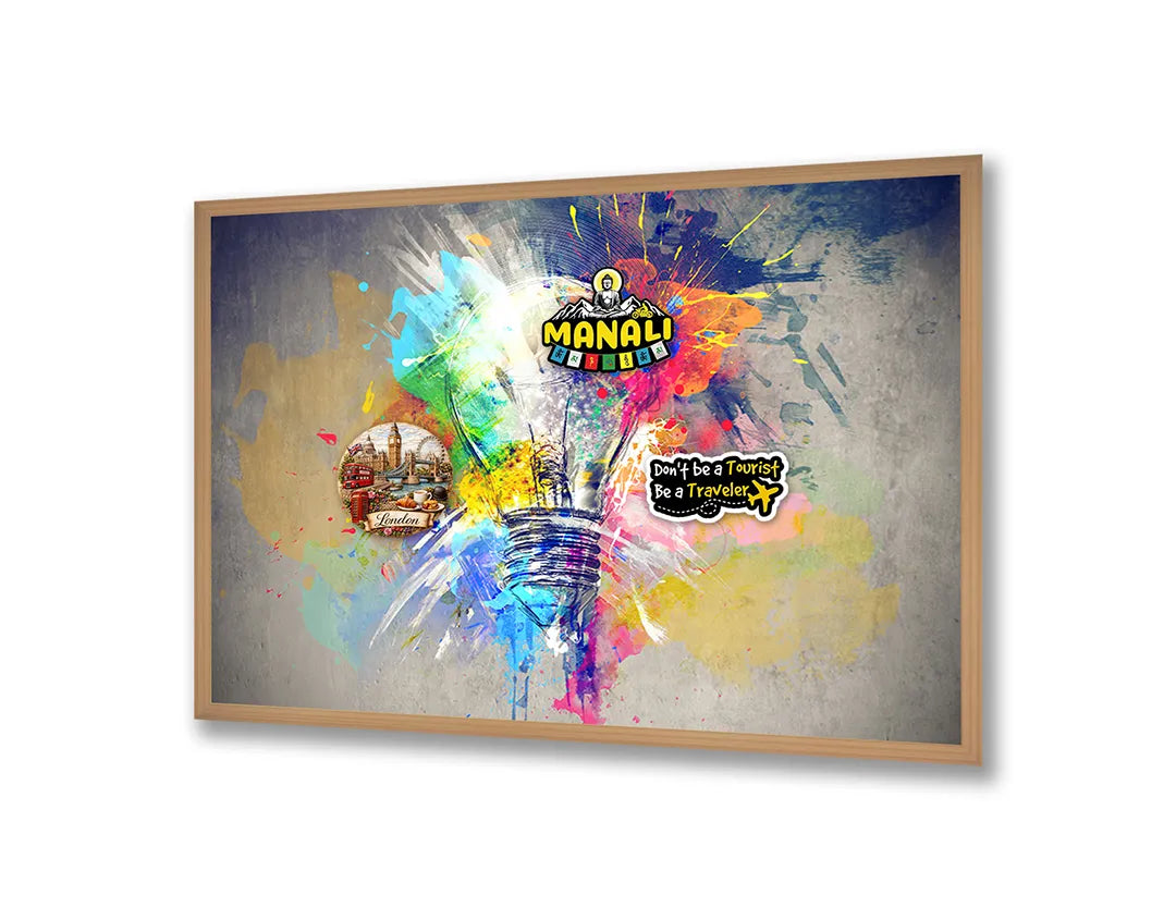 Metall Magnetboard mit hochwertigem Bunte Abstrakte Aquarell Farbe Design