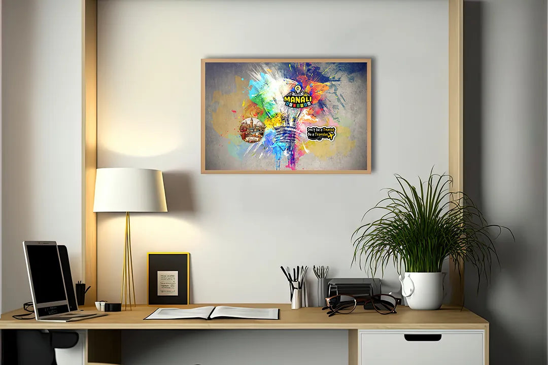Metall Magnetboard mit hochwertigem Bunte Abstrakte Aquarell Farbe Design