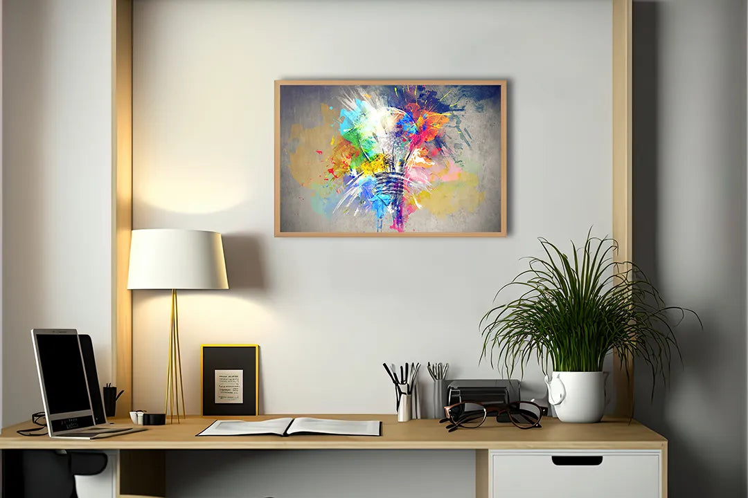 Metall Magnetboard mit hochwertigem Bunte Abstrakte Aquarell Farbe Design