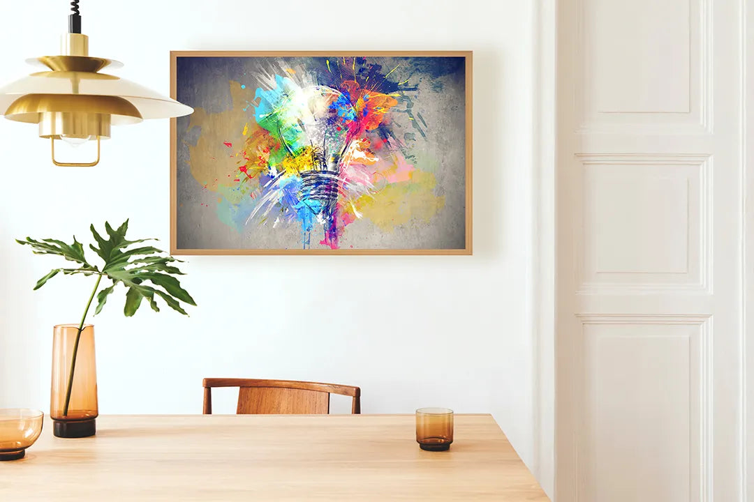 Metall Magnetboard mit hochwertigem Bunte Abstrakte Aquarell Farbe Design