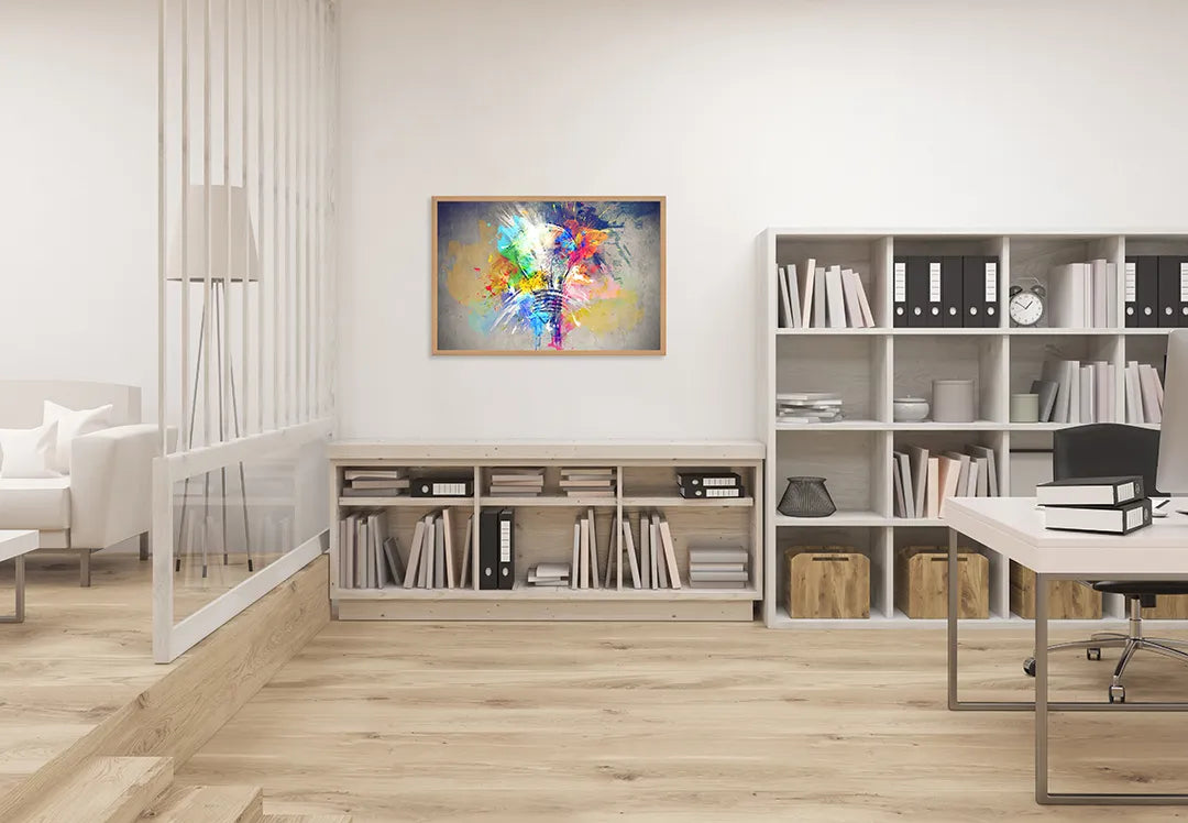 Metall Magnetboard mit hochwertigem Bunte Abstrakte Aquarell Farbe Design