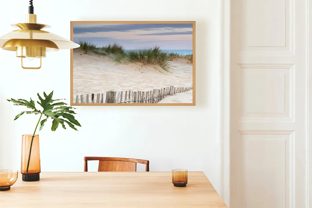Metall Magnetboard mit hochwertigem Strand Duinen Mit Helmgras Design
