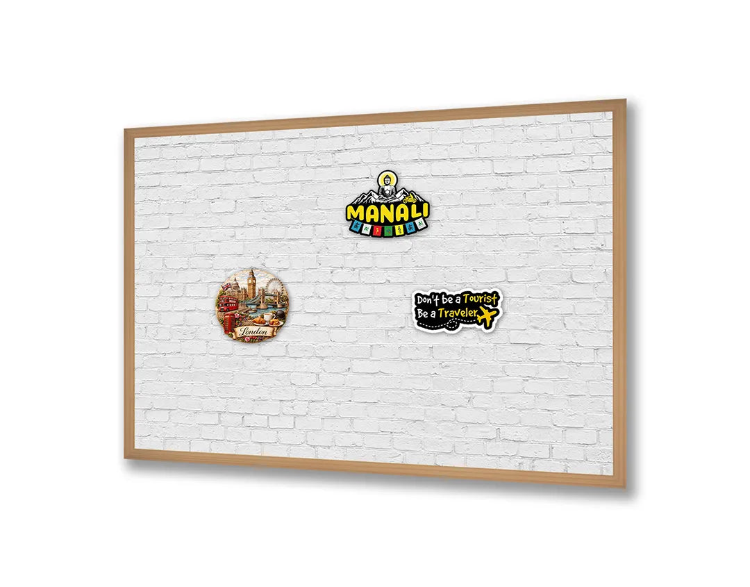 Metall Magnetboard mit hochwertigem Weiße bakstenen Wand Design