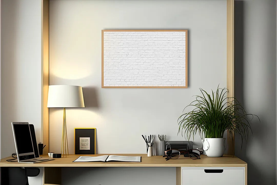 Metall Magnetboard mit hochwertigem Weiße bakstenen Wand Design