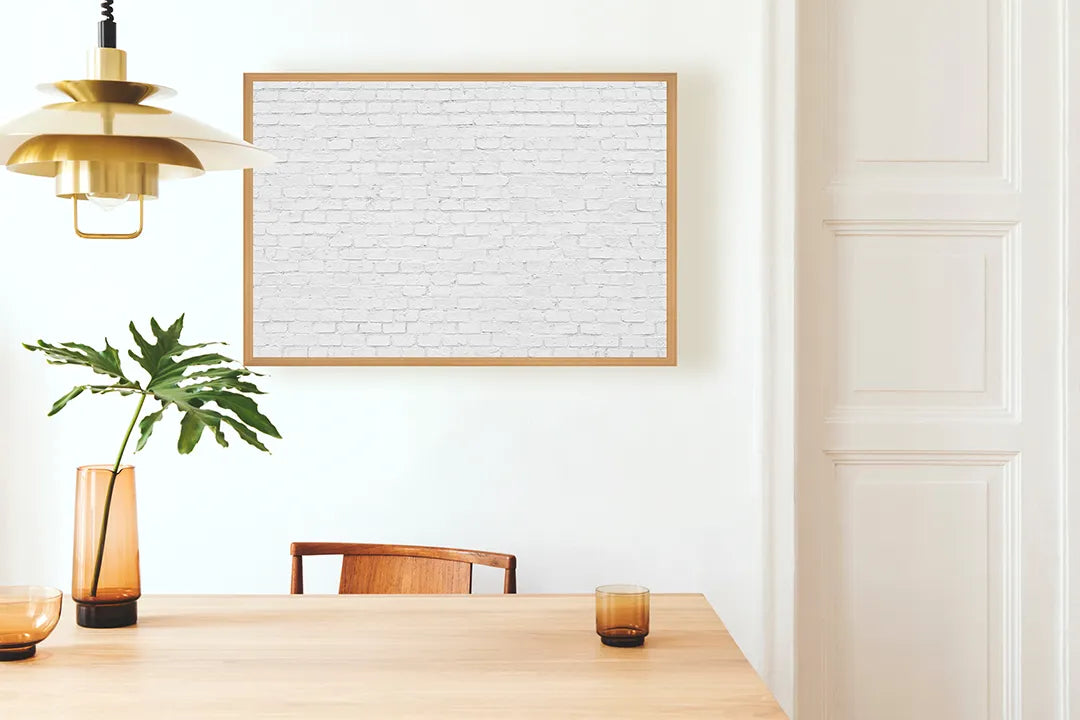 Metall Magnetboard mit hochwertigem Weiße bakstenen Wand Design