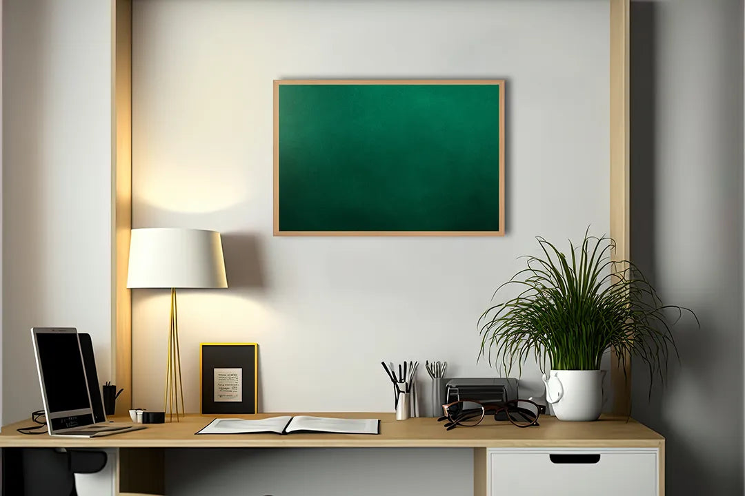 Metall Magnetboard mit hochwertigem Grün schoolbord Kreidetafel Design