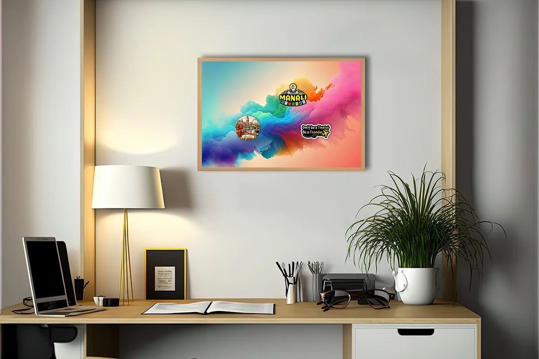 Metall Magnetboard mit hochwertigem Regenboog kleuren rook Design