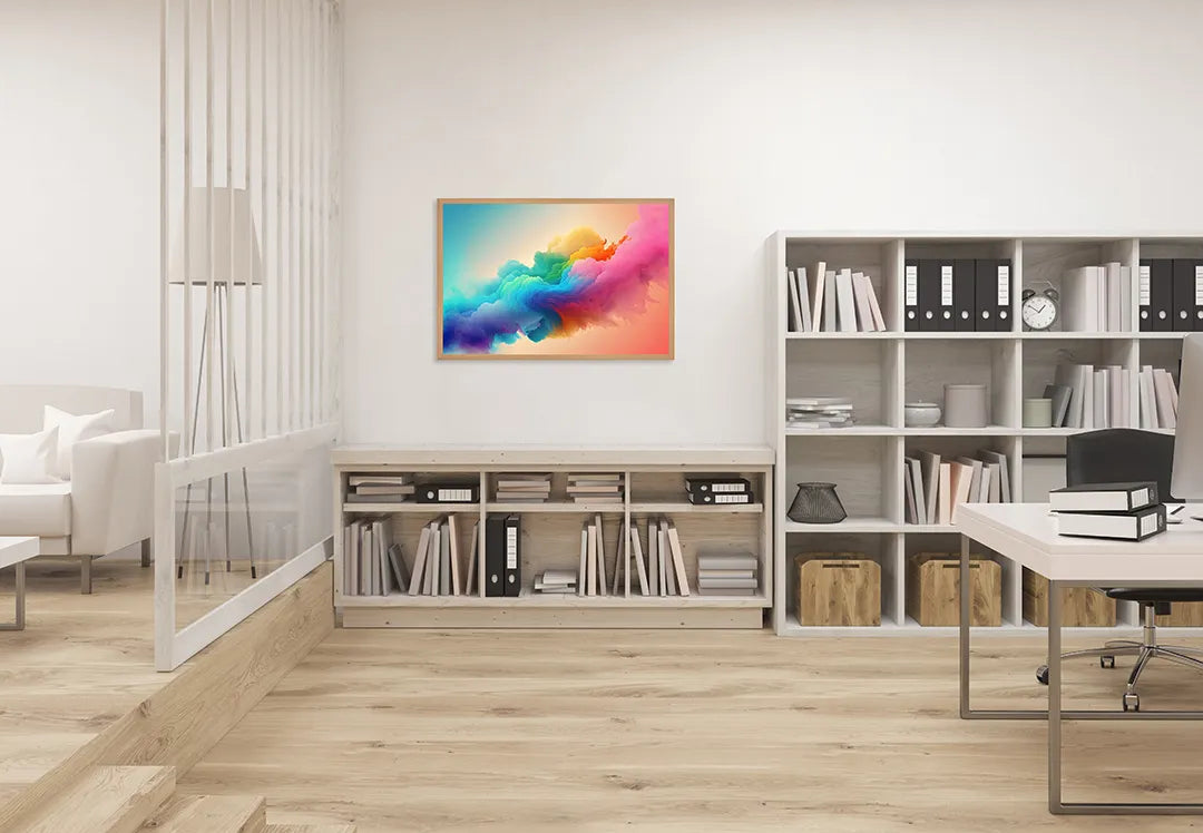Metall Magnetboard mit hochwertigem Regenboog kleuren rook Design