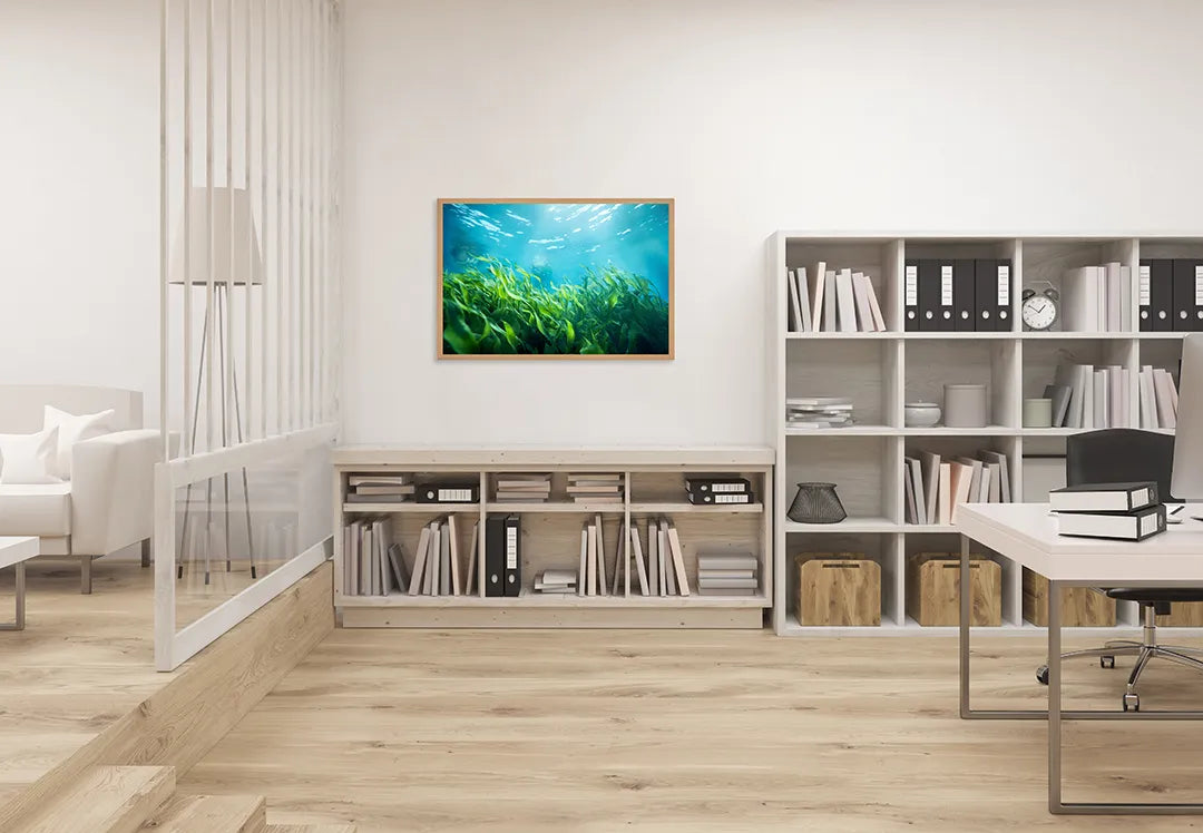 Metall Magnetboard mit hochwertigem Grüne Blätter Unterwasser Design