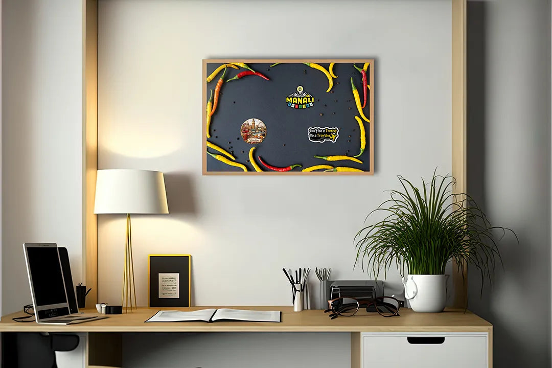 Metall Magnetboard mit hochwertigem Rote und gelbe pepers lijst Design