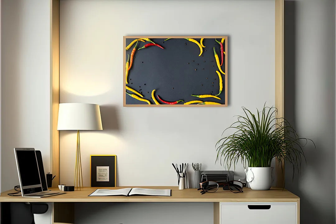 Metall Magnetboard mit hochwertigem Rote und gelbe pepers lijst Design