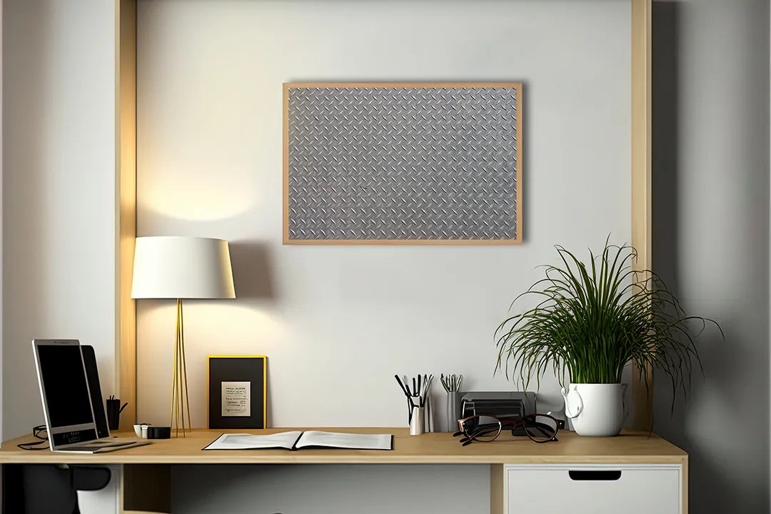 Metall Magnetboard mit hochwertigem Metalen Traanplaat Textur Design