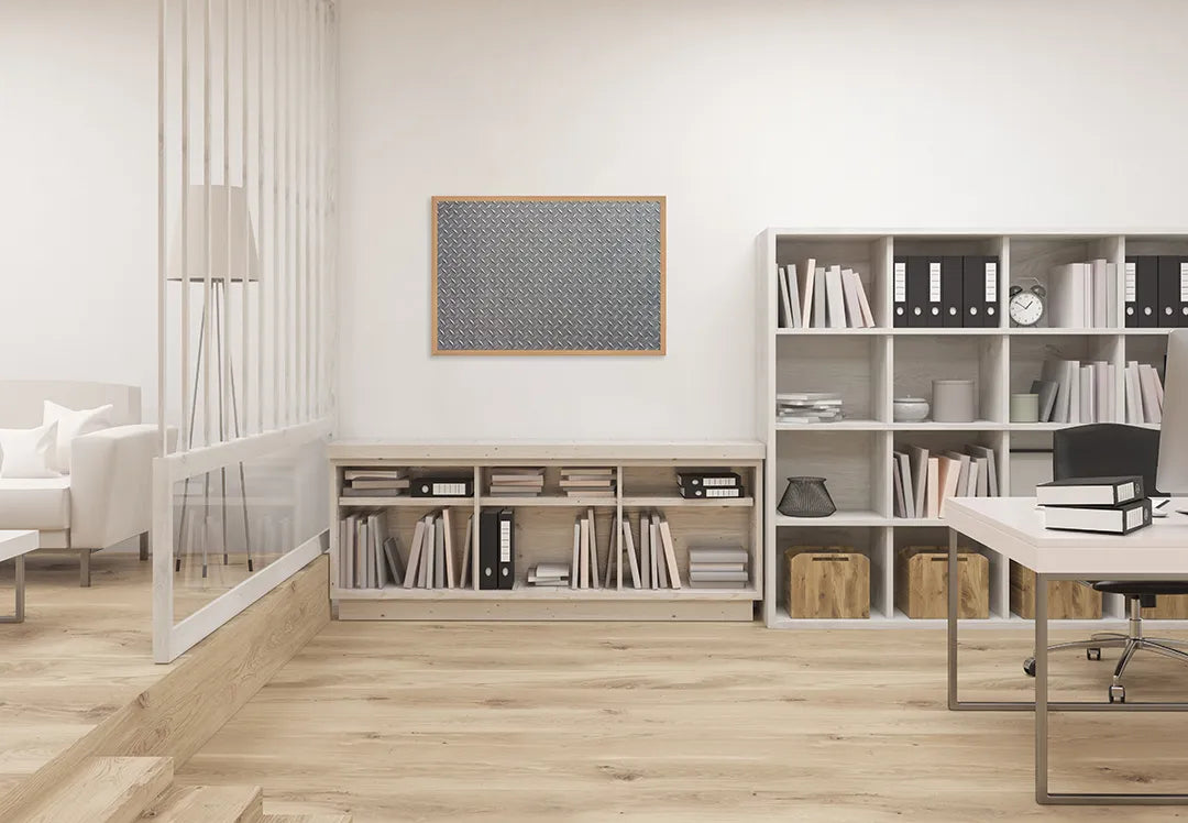 Metall Magnetboard mit hochwertigem Metalen Traanplaat Textur Design
