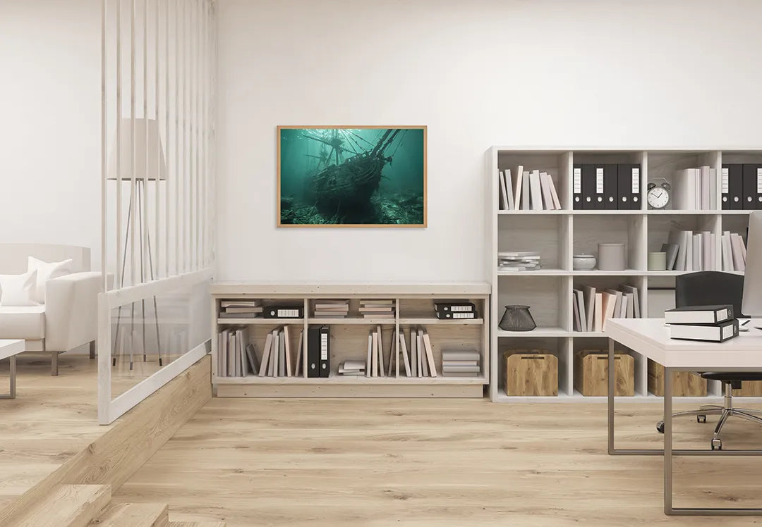 Metall Magnetboard mit hochwertigem Geestenschip Unterwasser Design