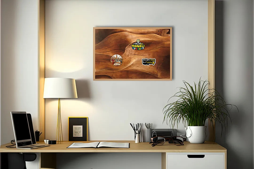 Metall Magnetboard mit hochwertigem Wellige Zandduinen Textur Design