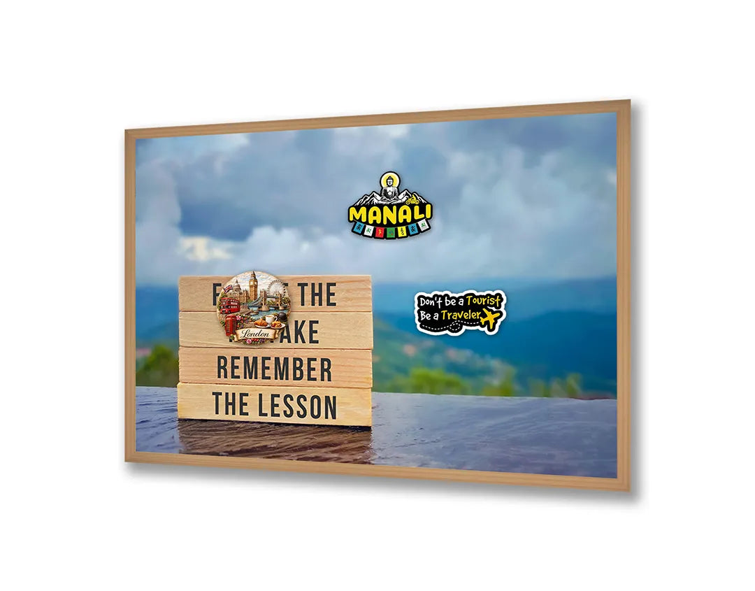 Metall Magnetboard mit hochwertigem Forget mistake remember lesson Design