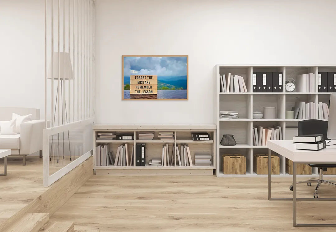 Metall Magnetboard mit hochwertigem Forget mistake remember lesson Design