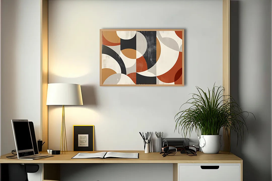 Metall Magnetboard mit hochwertigem Retro geometrische vormen Design
