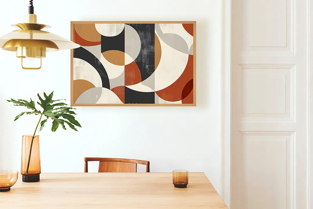 Metall Magnetboard mit hochwertigem Retro geometrische vormen Design
