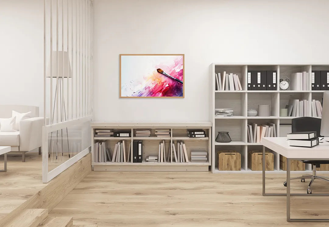 Metall Magnetboard mit hochwertigem Kwast und Farbspritzer Design